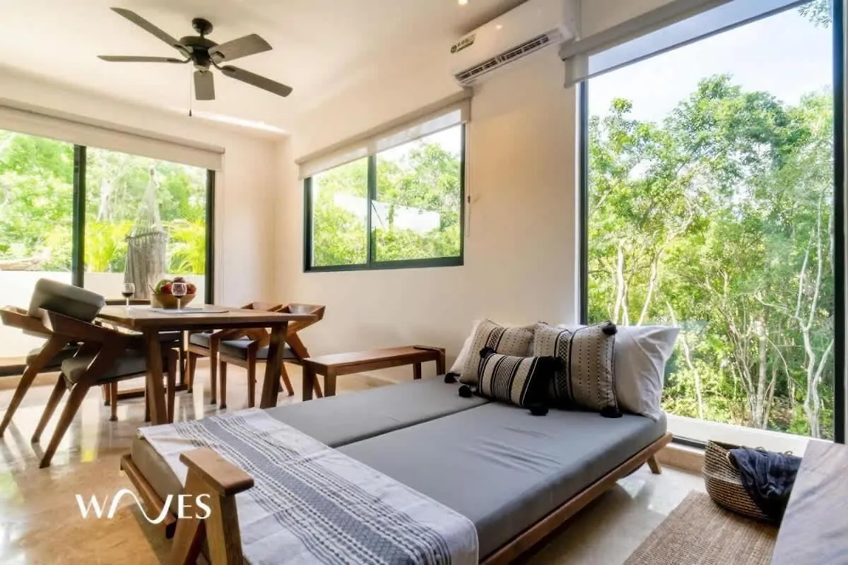 Prime Location 2 Bedroom Apartment With Natural Ligthed & Lx Amenities By Waves Management Tulum Mexico